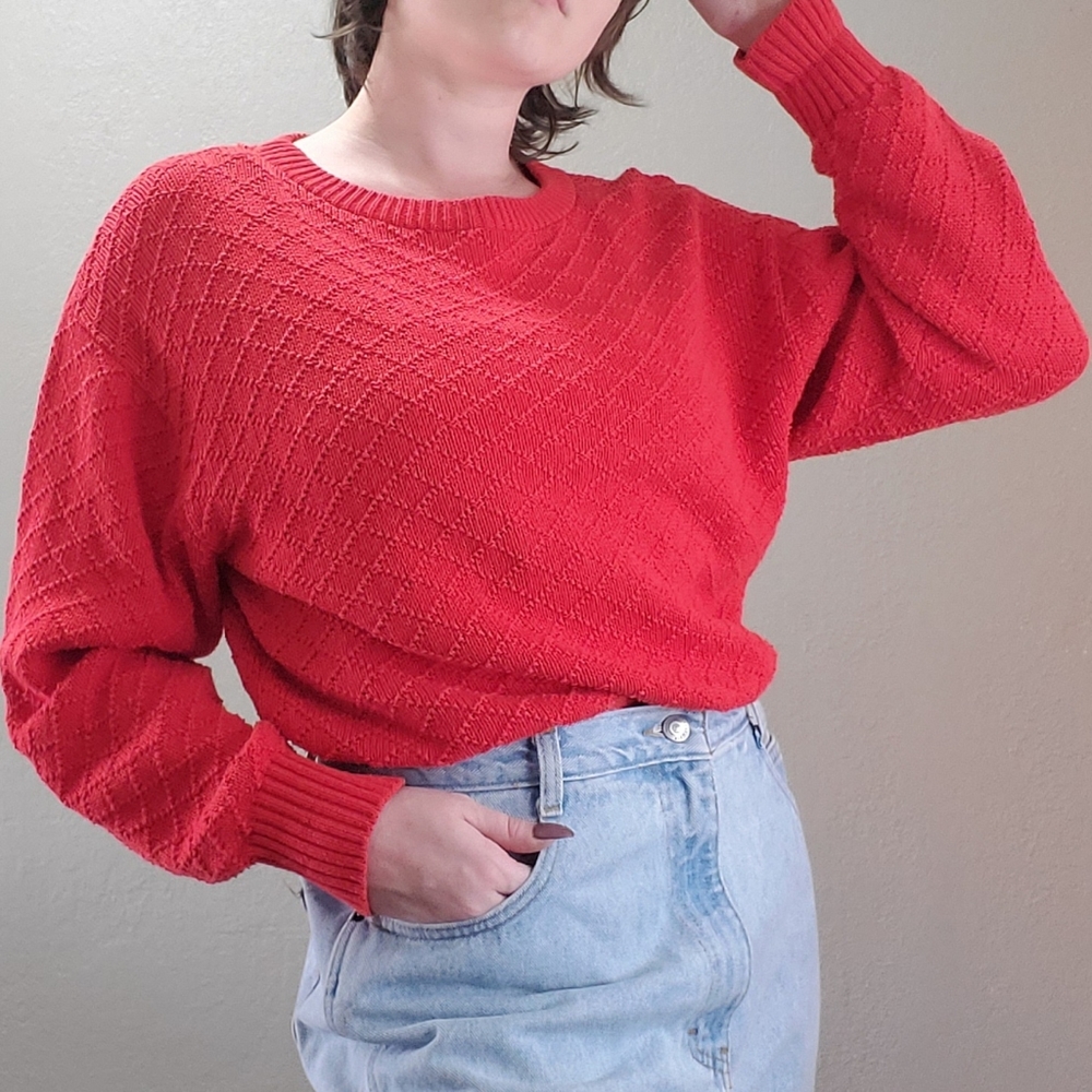 Vintage red sweater - petites by SML